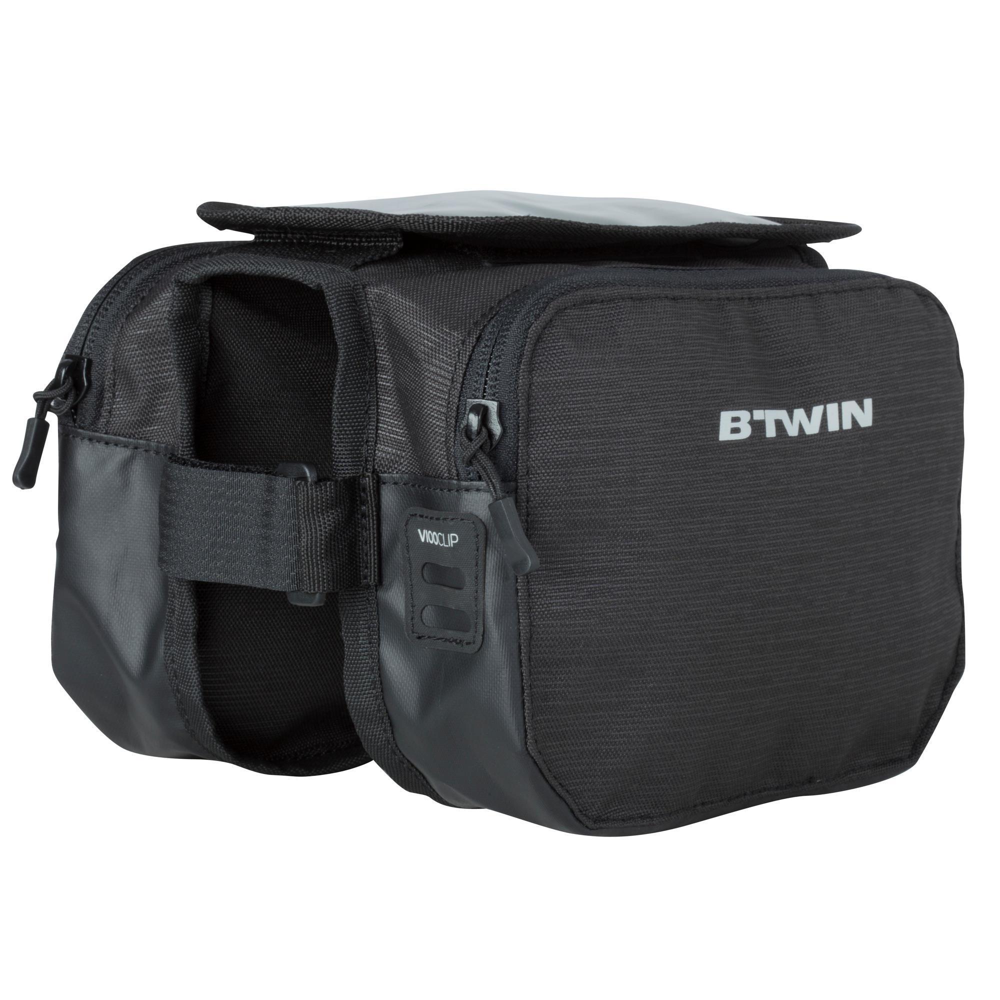 DOUBLE BICYCLE FRAME BAG 520 2L BLACK