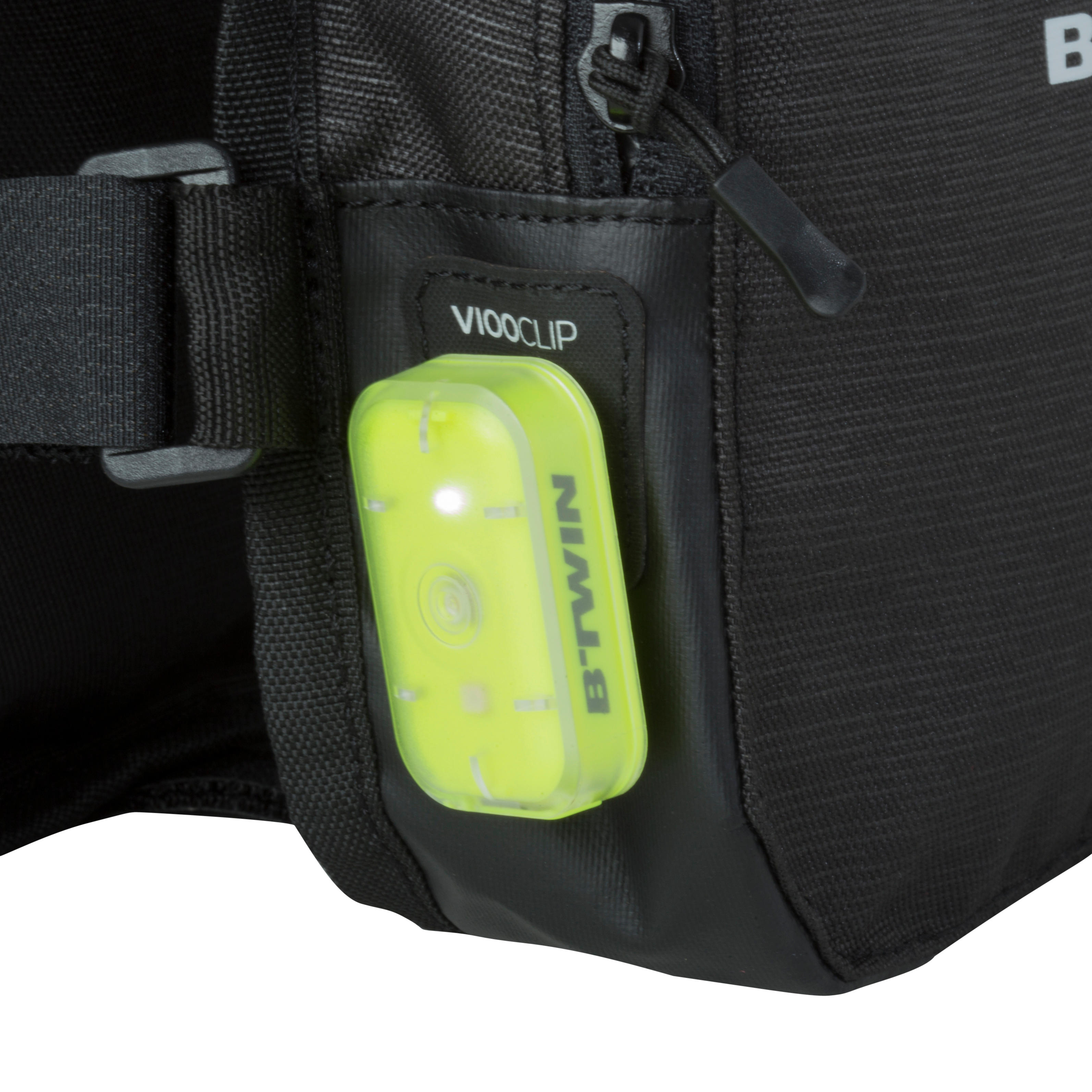 Bicycle Frame Bag Btwin Top Tube Double 520 Black
