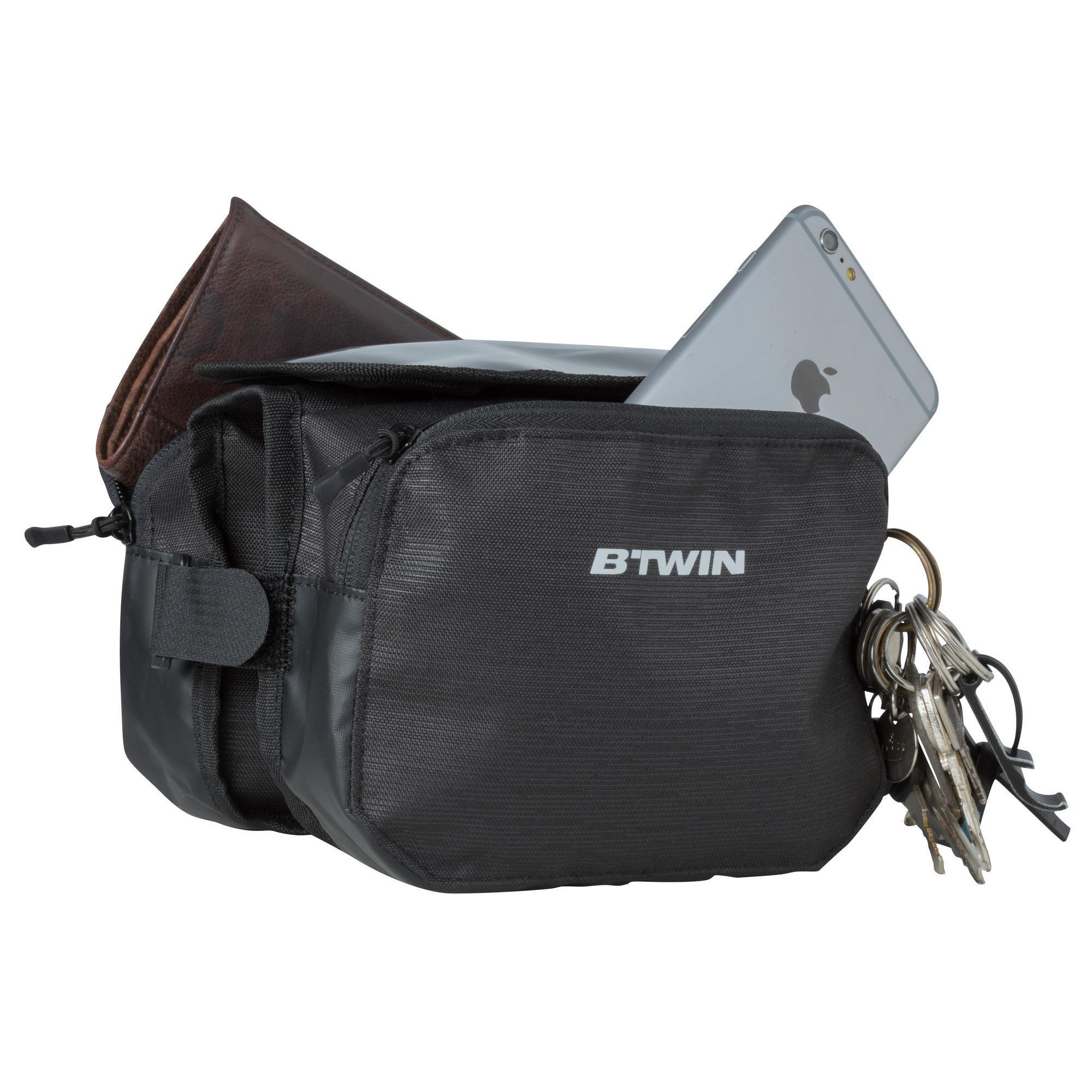 Bolsa cuadro bicicleta 2L doble Btwin 520 Decathlon