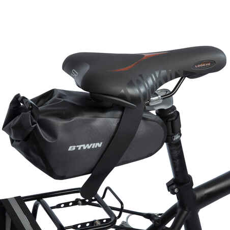 900 Waterproof Bike Saddle Bag 2.5L - Black