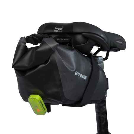 حقيبة مقعد دراجة 900 مقاومة للماء 2.5 لتر - أسود