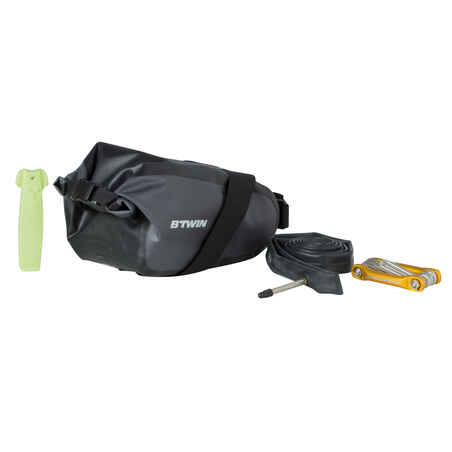 900 Waterproof Bike Saddle Bag 2.5L - Black