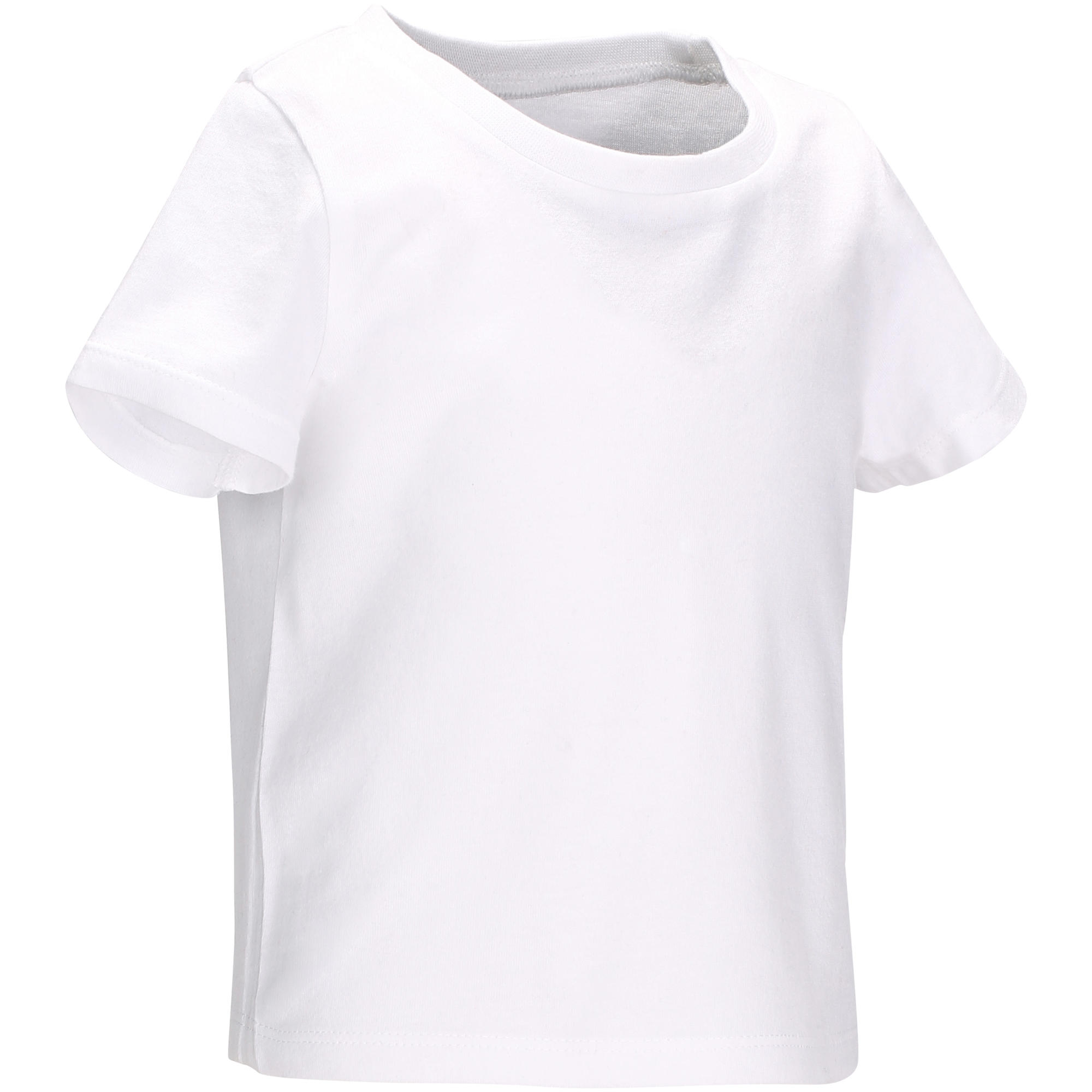 Tricou 100 Baby Gym Alb Copii Domyos By Decathlon