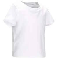 100 Short-Sleeved Baby Gym T-Shirt - White