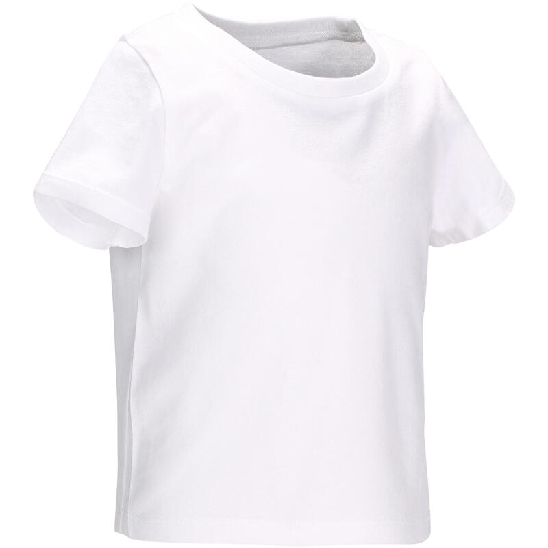 T-Shirt manches courtes 100 Baby Gym blanc