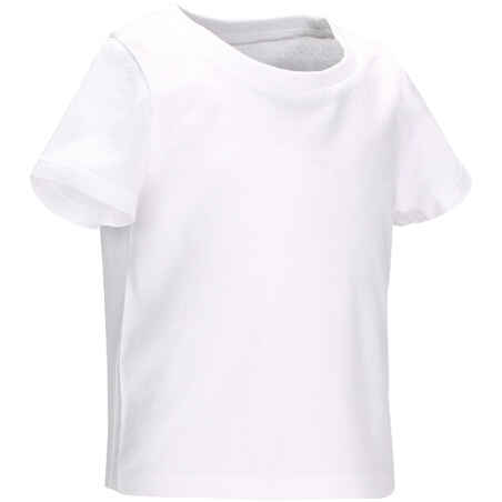 T-Shirt manches courtes 100 Baby Gym blanc