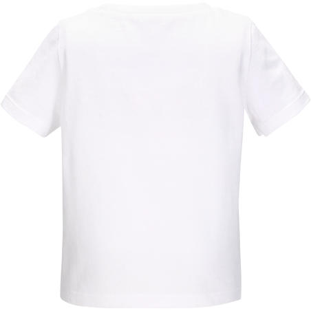 T-Shirt manches courtes 100 Baby Gym blanc