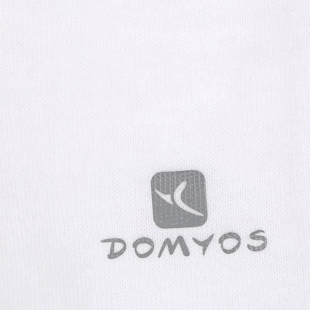 100 Short-Sleeved Baby Gym T-Shirt - White