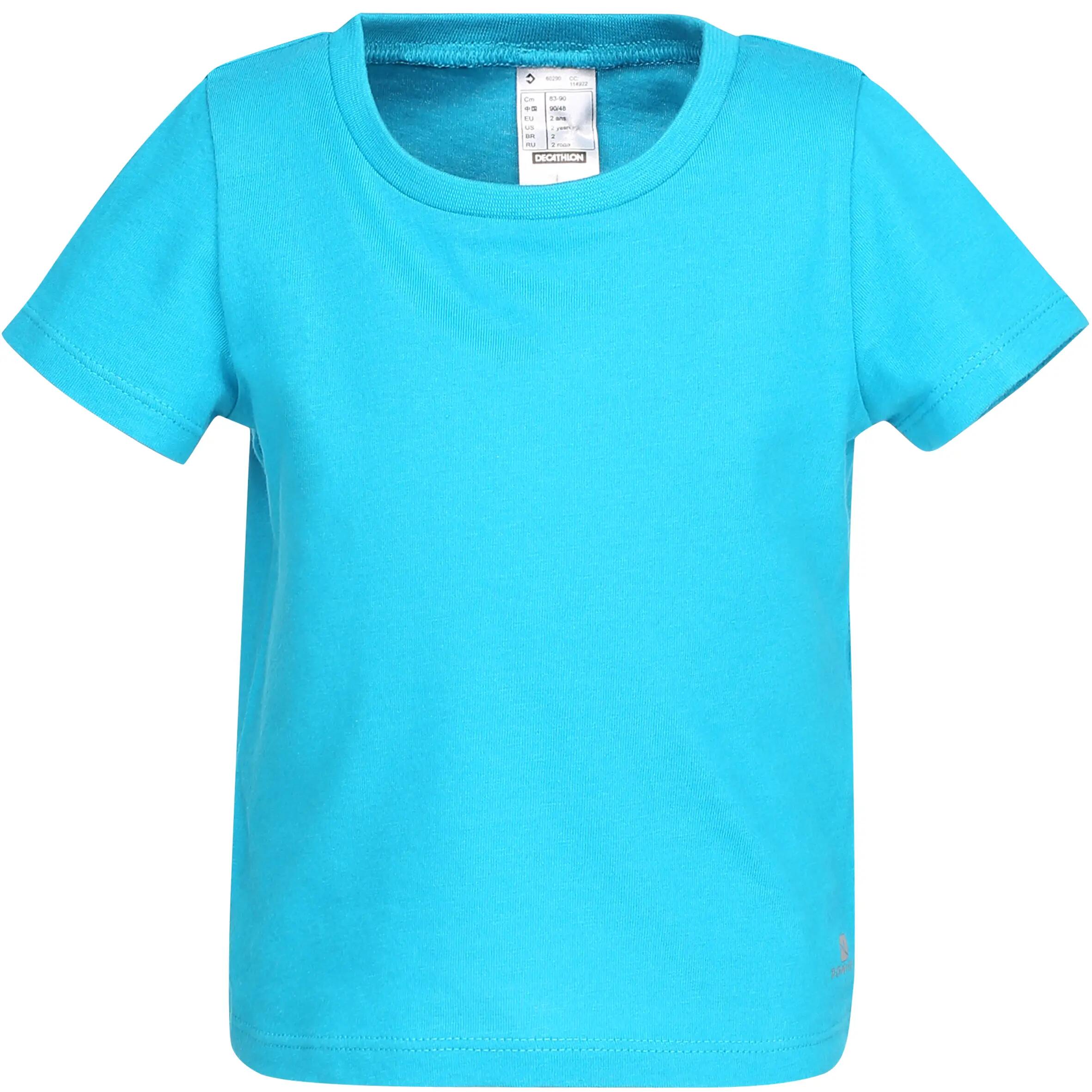 Short-Sleeved Baby Gym T-Shirt - Blue 3/3