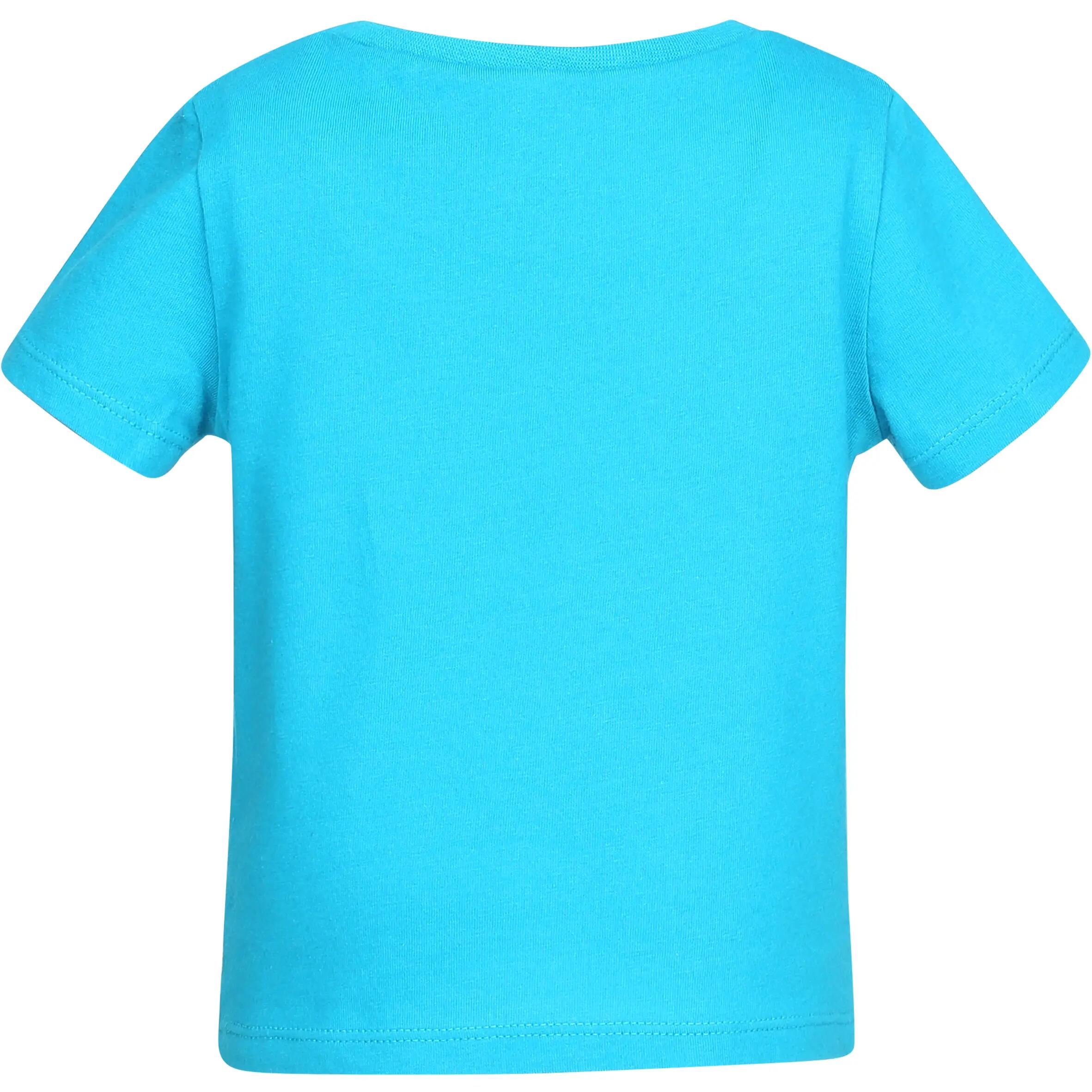 Short-Sleeved Baby Gym T-Shirt - Blue 2/3