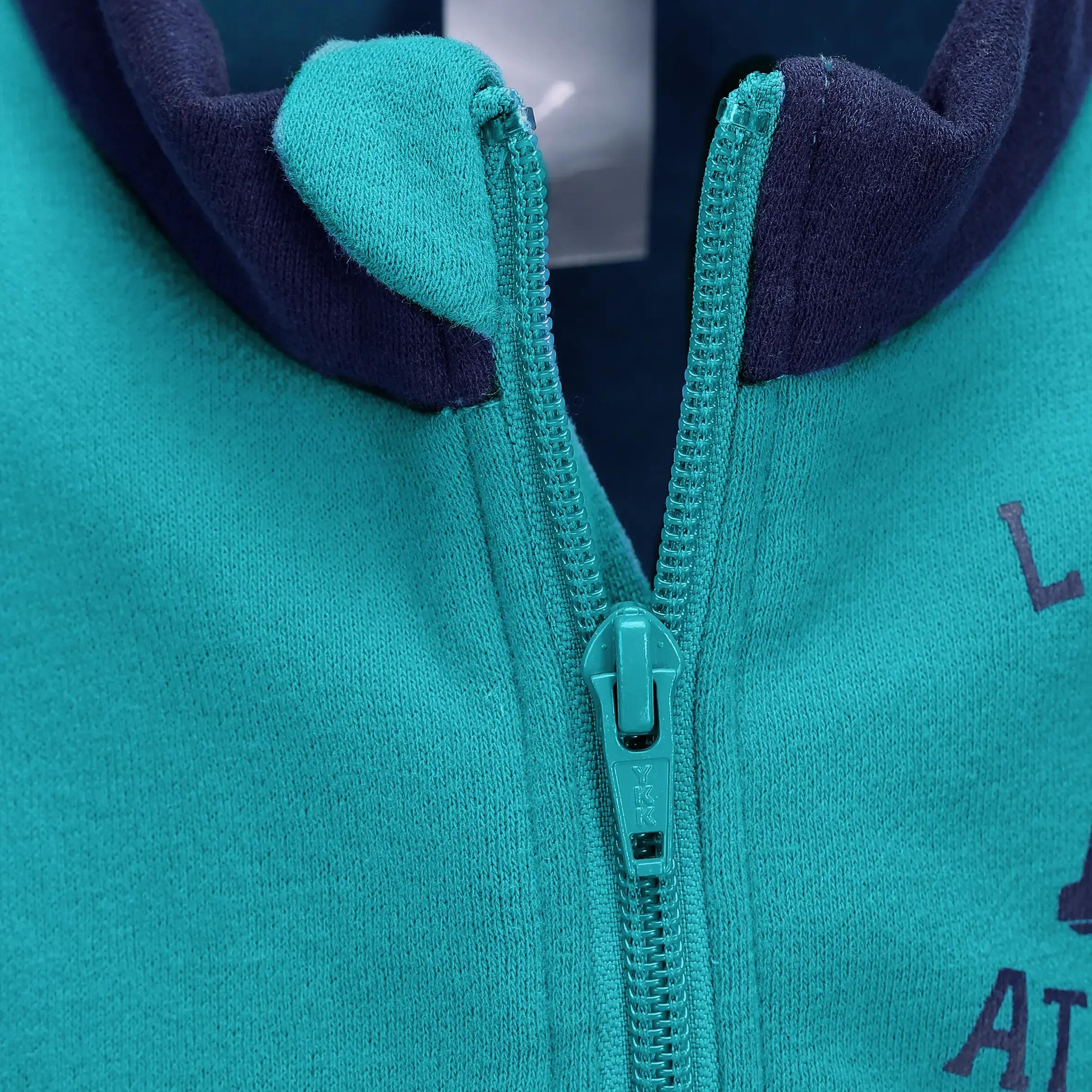Warm'Y Zip Baby Tracksuit - Turquoise/Navy 6/7