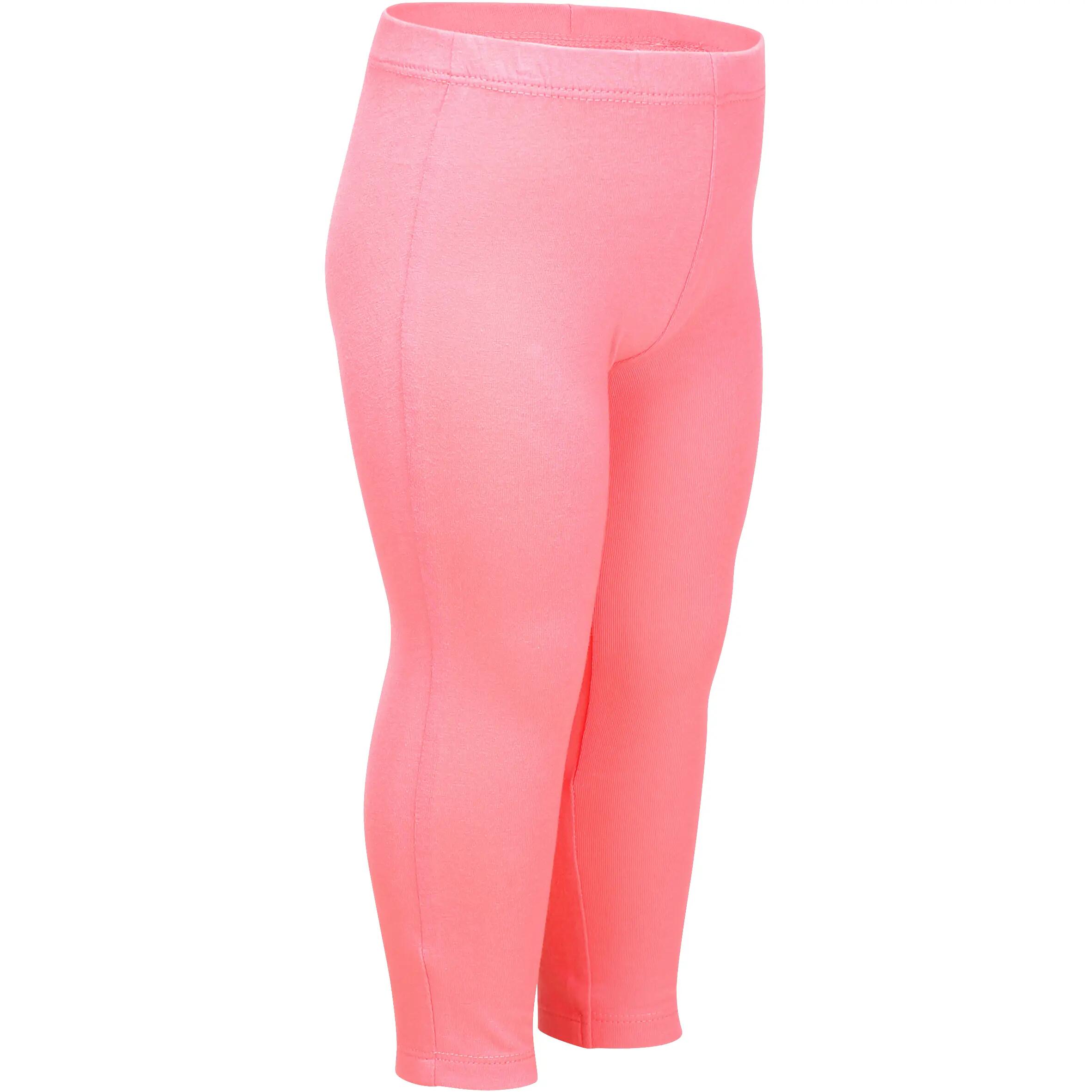 Baby Fitness Leggings 2-Pair Pack - Pink/Green Print 2/19