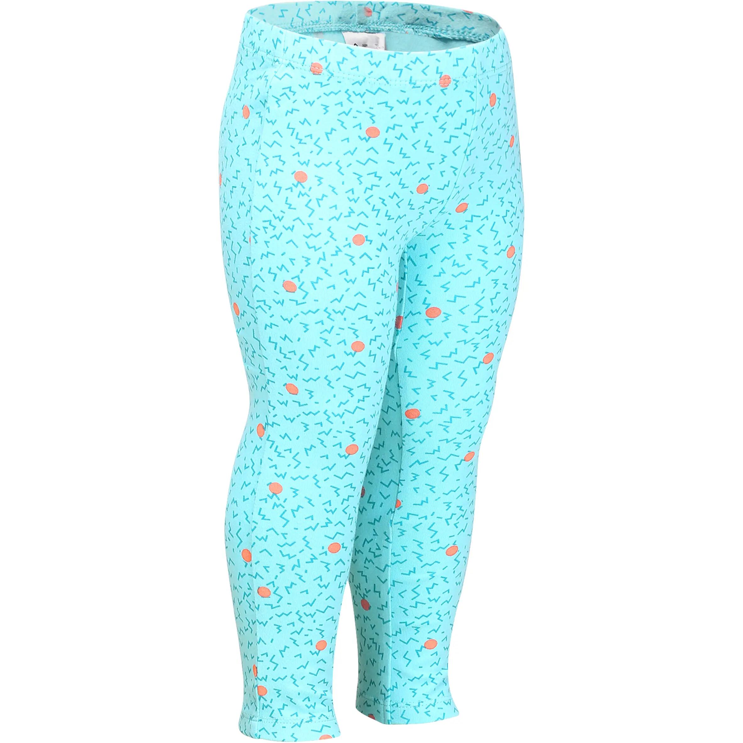 Baby Fitness Leggings 2-Pair Pack - Pink/Green Print 10/19