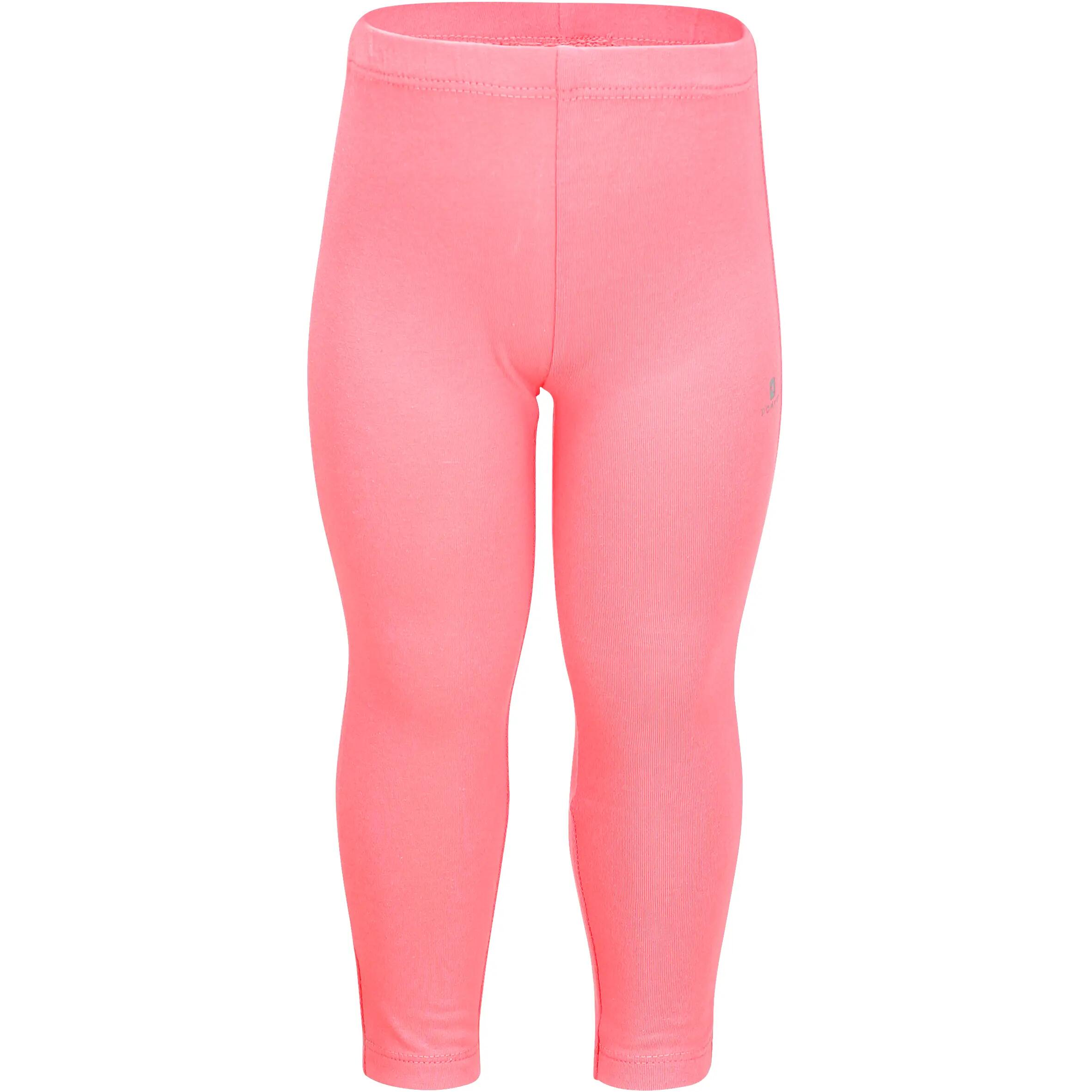 Baby Fitness Leggings 2-Pair Pack - Pink/Green Print 3/19