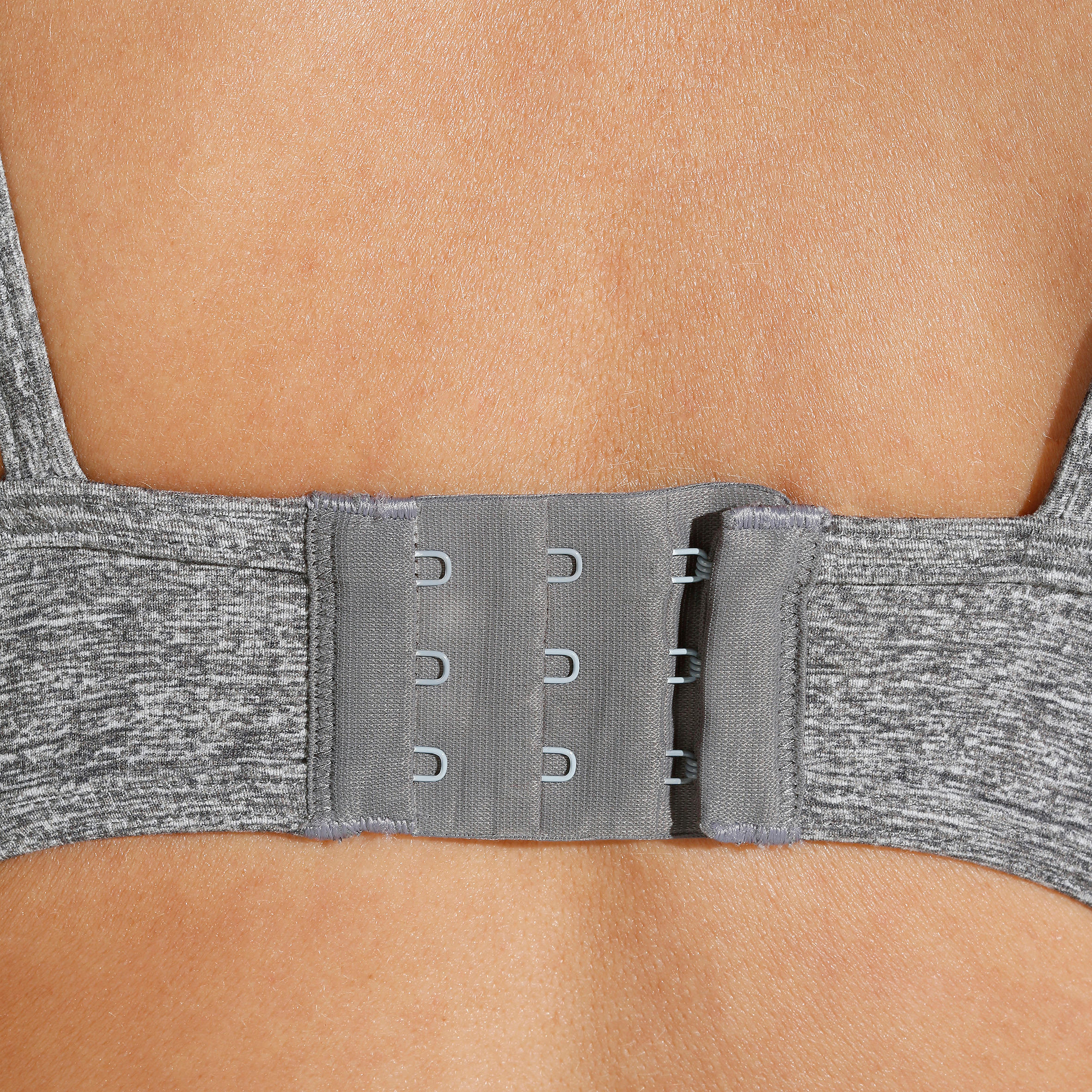 Women's Leotard with Built-In Bra - Mottled Grey 6/11