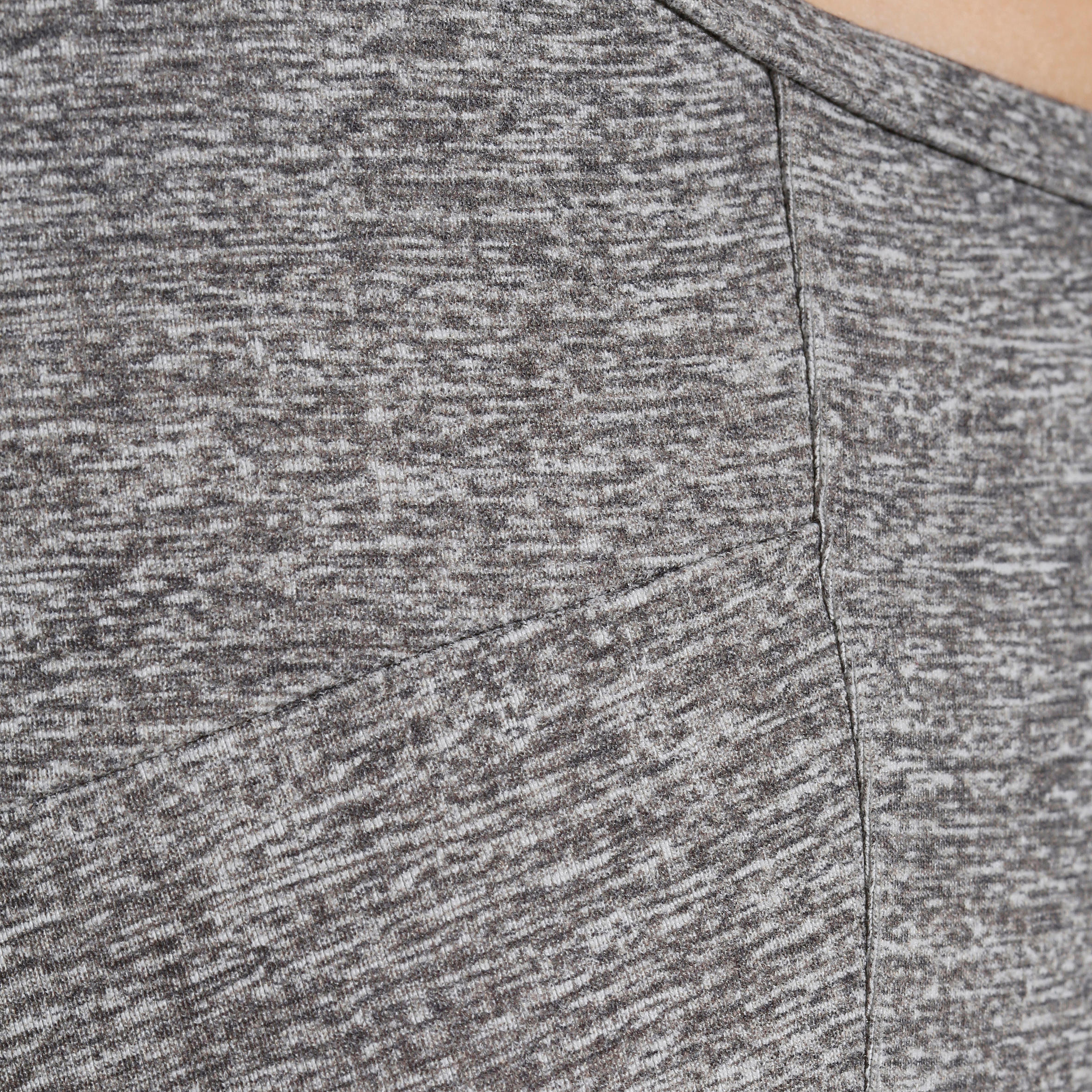 Women's Leotard with Built-In Bra - Mottled Grey 7/11
