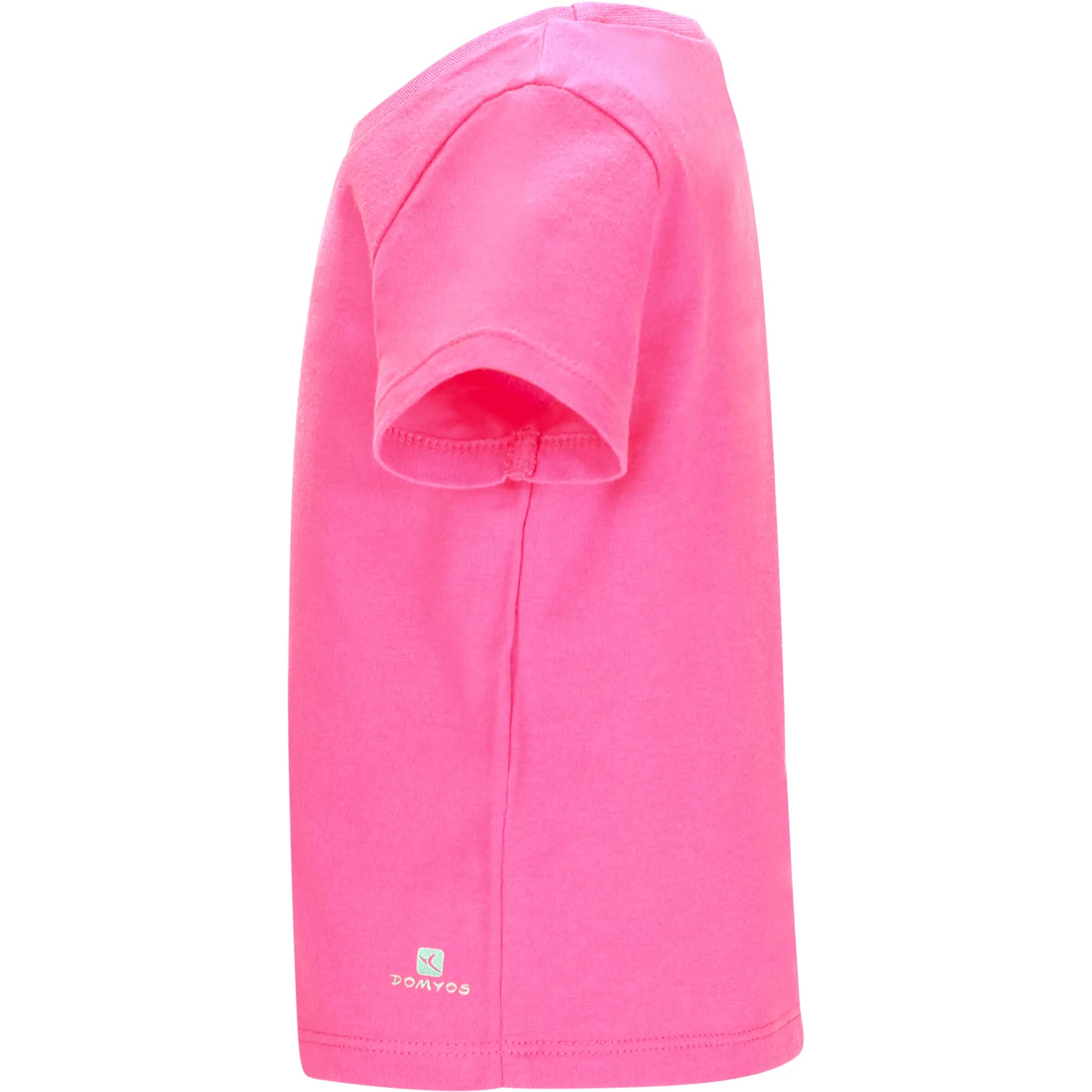 100 Baby Gym Short-Sleeved T-Shirt - Pink 5/7