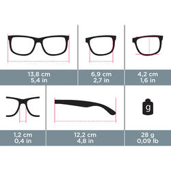 Lunettes de randonnée adulte MH 570 grises & noires polarisantes catégorie 3