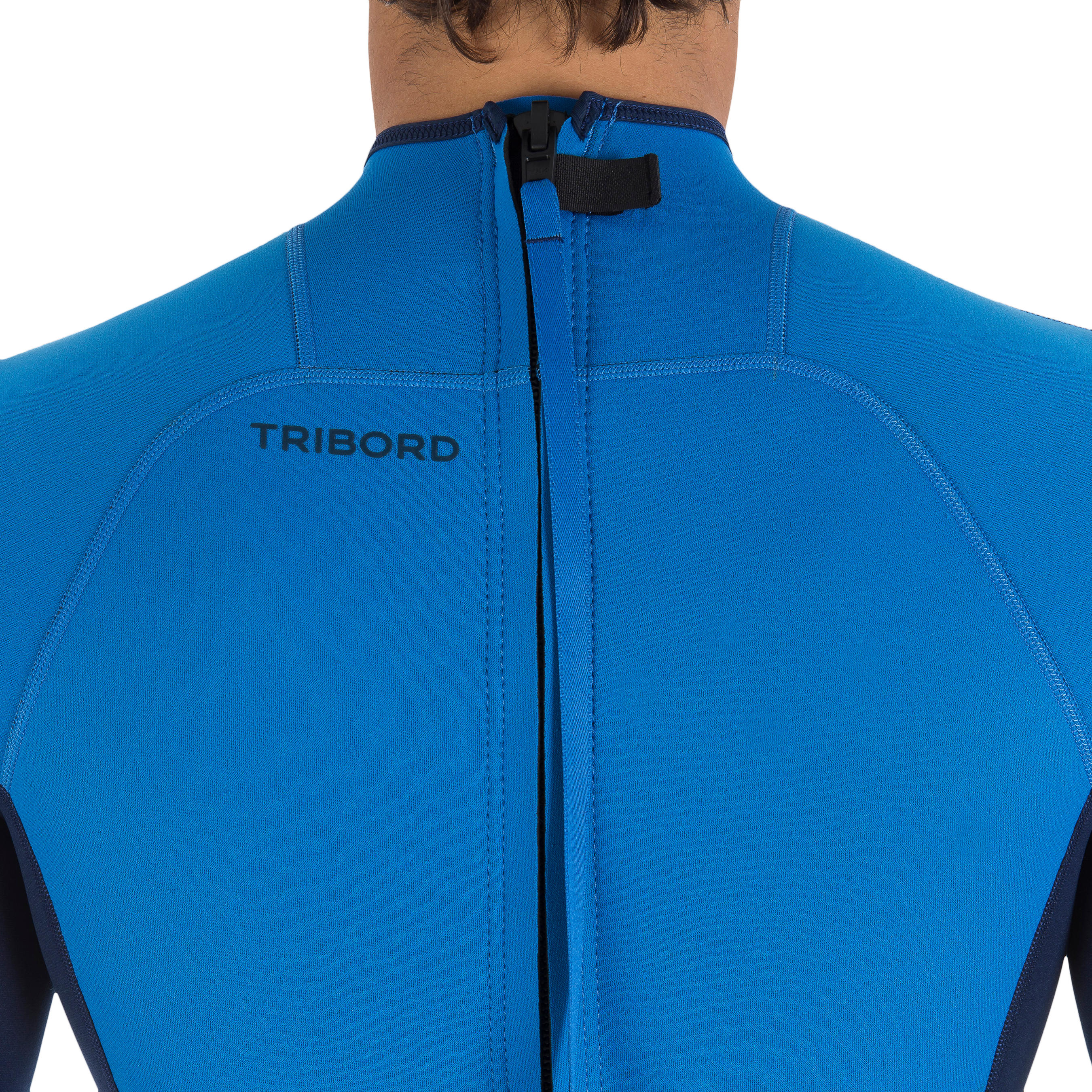 100 Men's Neoprene Shorty Surfing Wetsuit - Blue 2/12