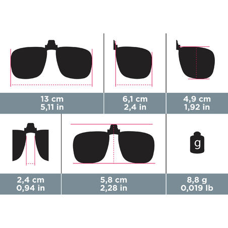 Category 3 Clip-On Lenses for Prescription Glasses