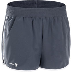 SHORT FEMME SOFT GRIS TENNIS BADMINTON TENNIS DE TABLE PADEL SQUASH
