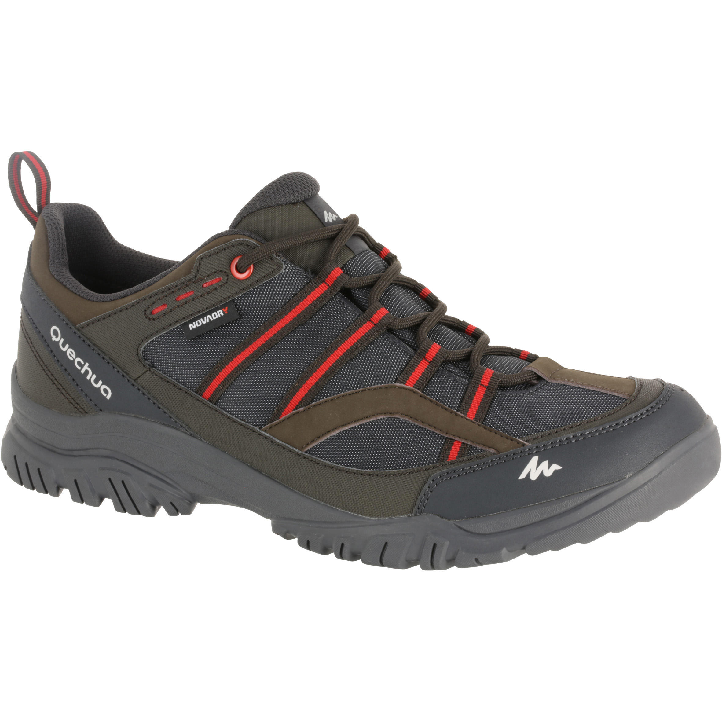 Arpenaz 100 Men's Waterproof hiking boots - Brown/Red 2/18