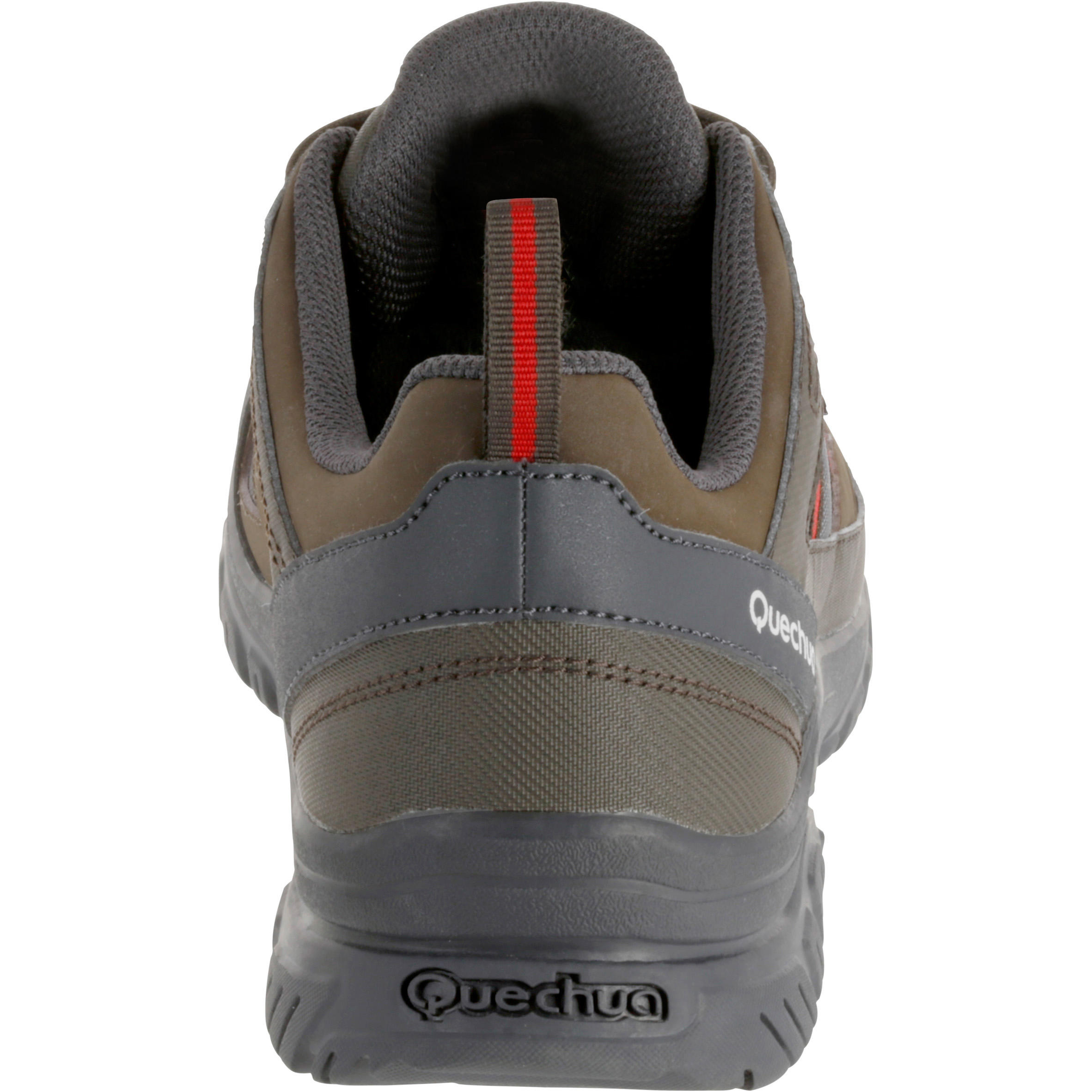 Arpenaz 100 Men's Waterproof hiking boots - Brown/Red 5/18