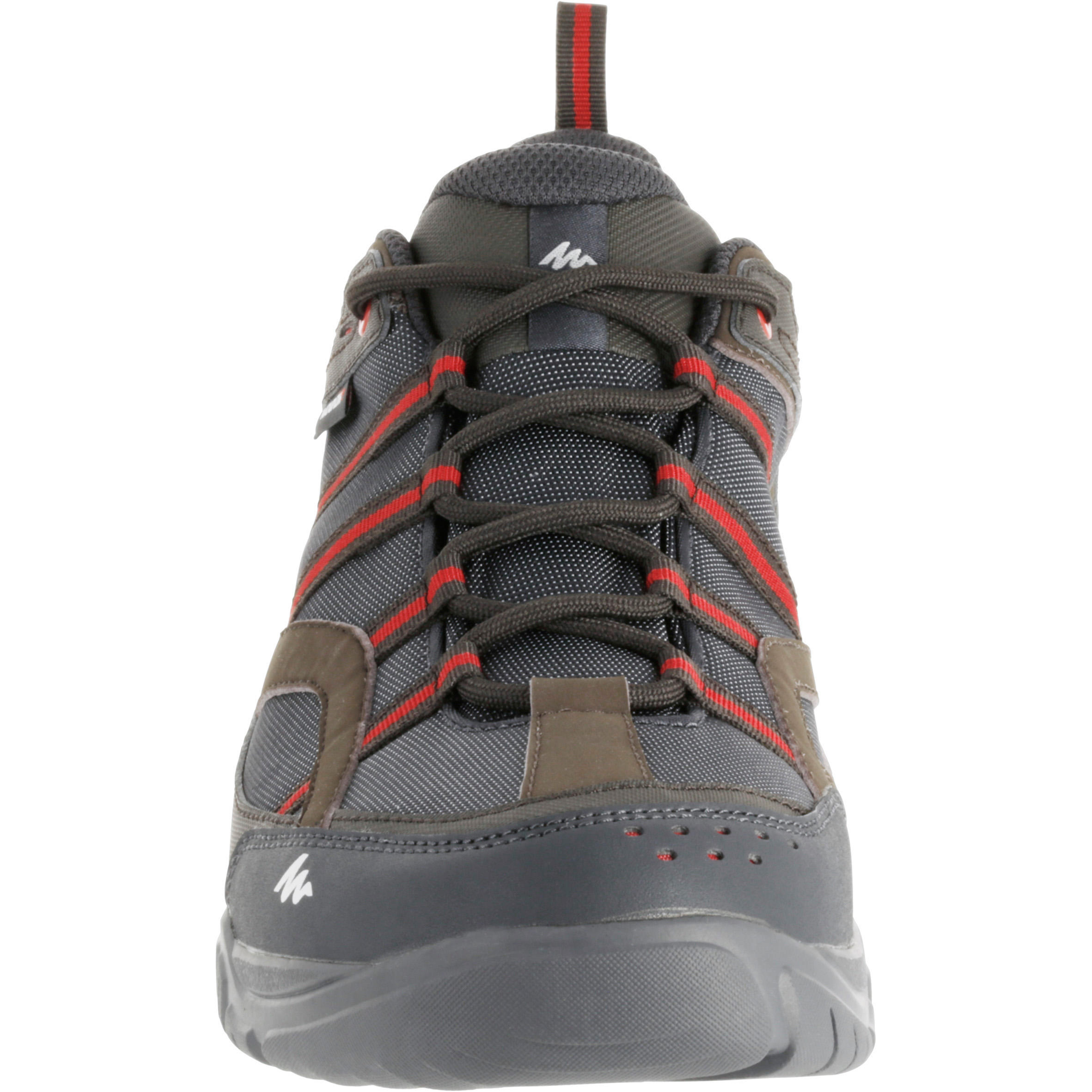 Arpenaz 100 Men's Waterproof hiking boots - Brown/Red 6/18