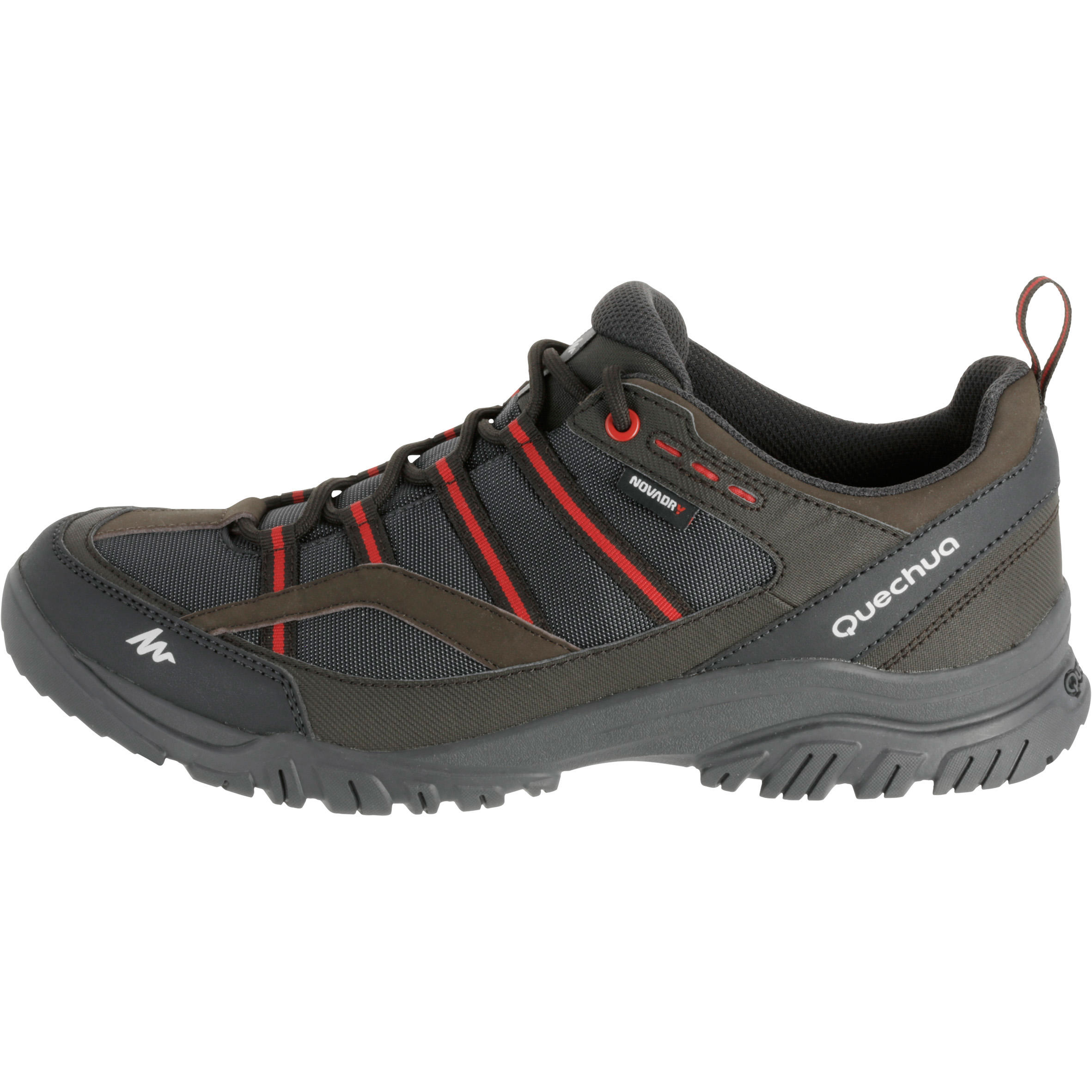 Arpenaz 100 Men's Waterproof hiking boots - Brown/Red 8/18