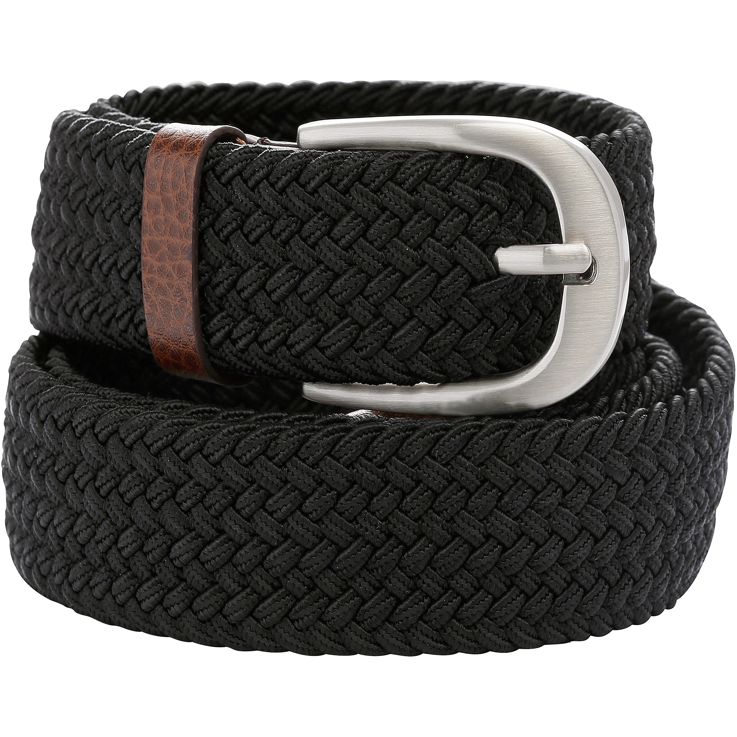 Black Adult Golf Size 2 Stretchy Belt 2/3