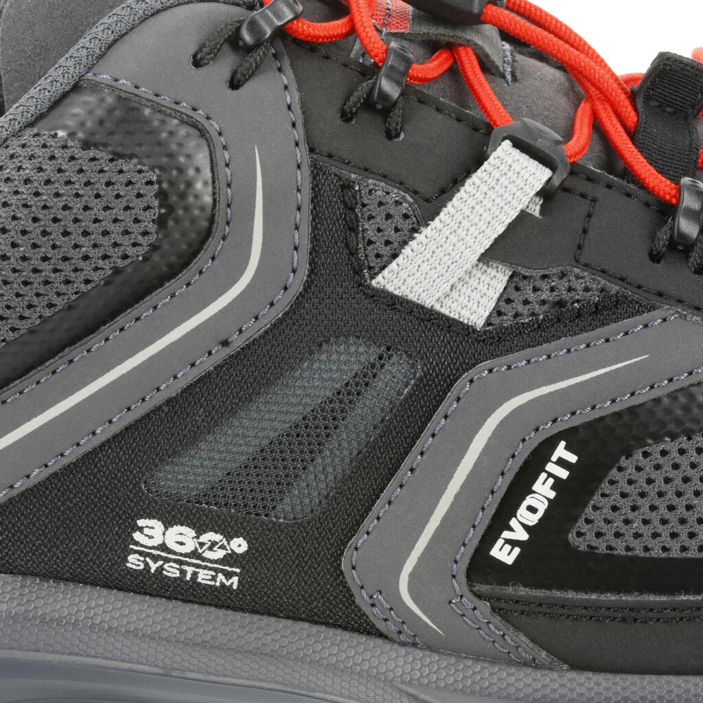Wanderschuhe Forclaz 500 Helium Herren schwarz