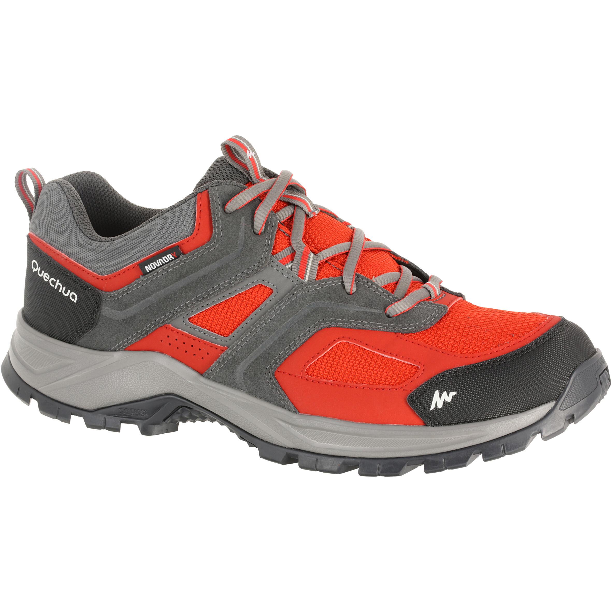 QUECHUA Arpenaz 100 Men's Hiking Waterproof Shoes red