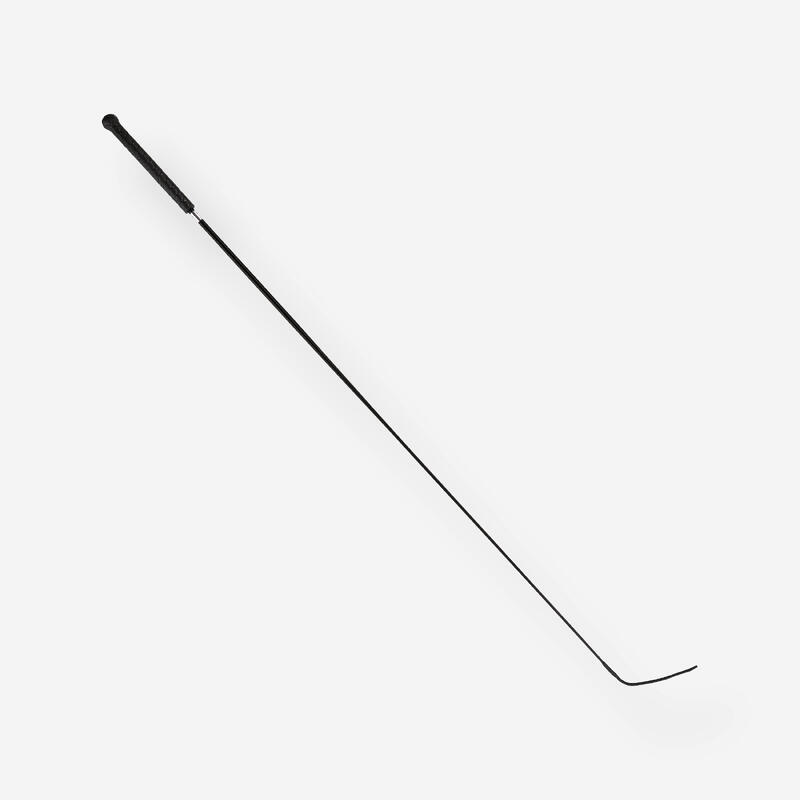 Stick de dressage basique équitation 110 cm noir