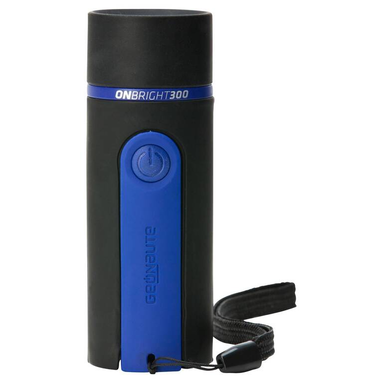 Bivouac battery-powered torchlight - ONBRIGHT 300 Rubber Blue - 30 Lumens