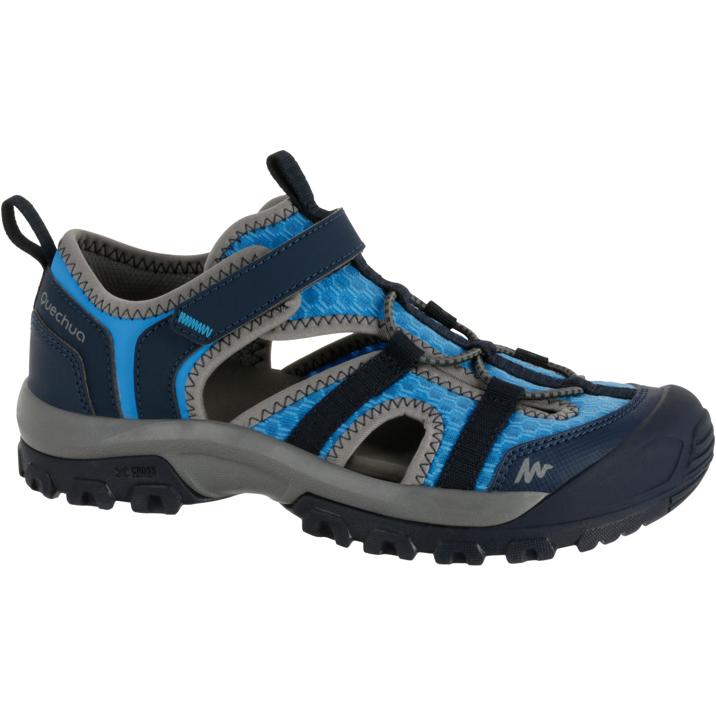 QUECHUA Kids’ Hiking Sandals MH150 - size 10 to 6 - Blue