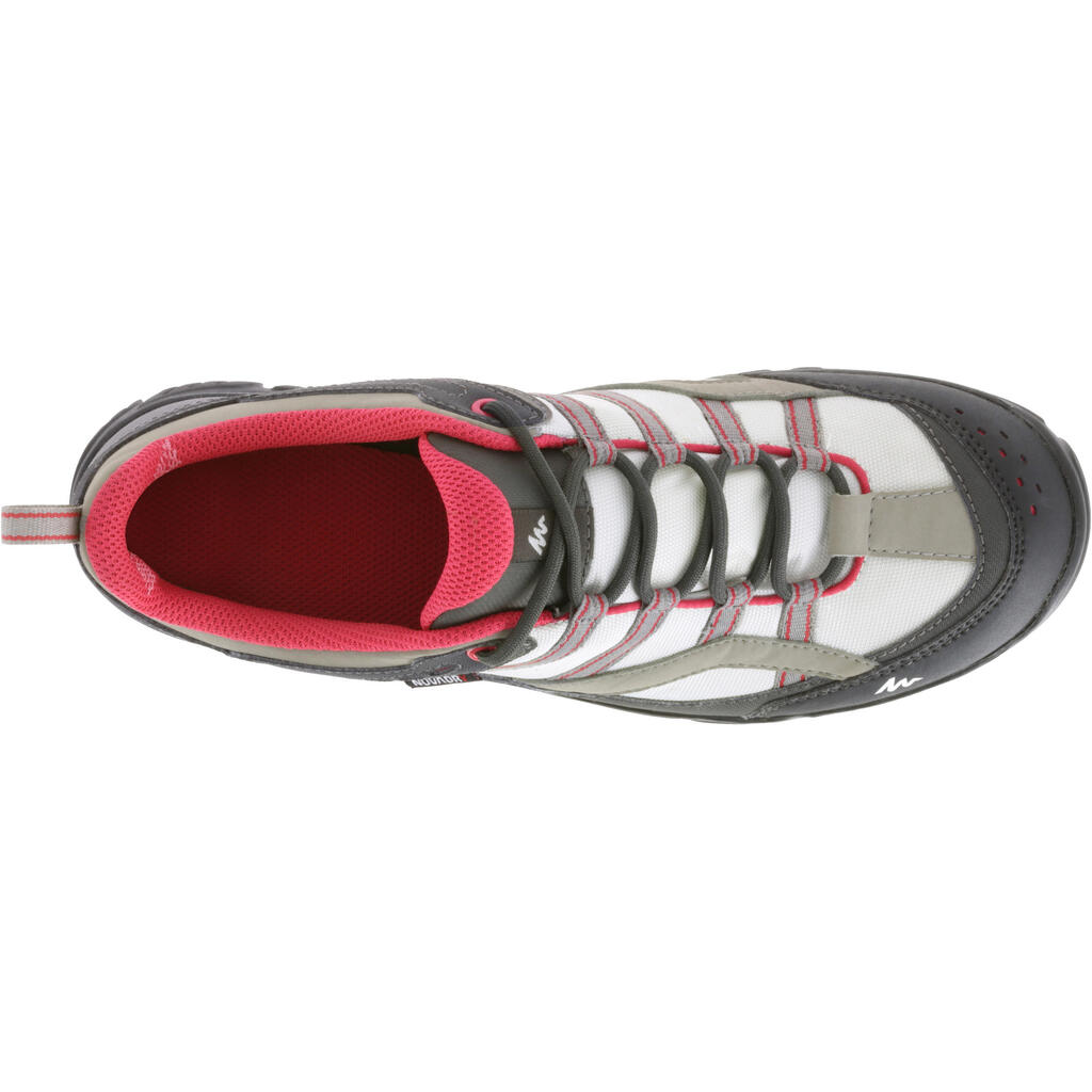 Chaussures de randonnée femme Arpenaz 100 imperméable gris/rose