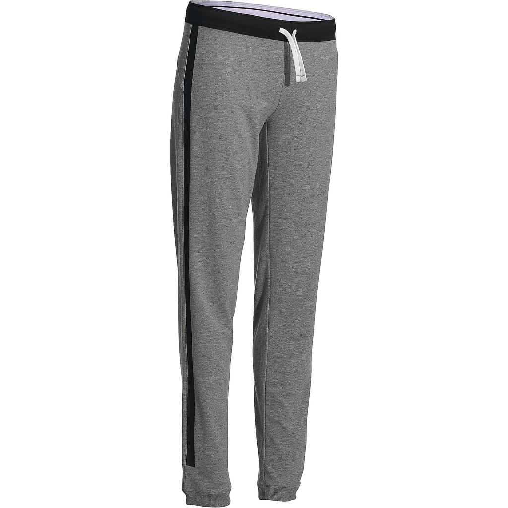 Trainingshose Fitness Active Damen graumeliert