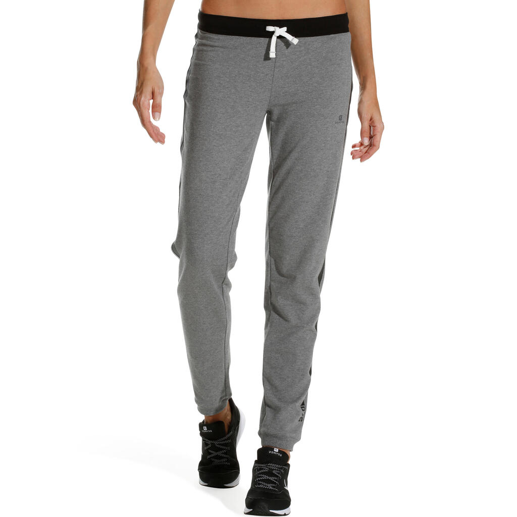 Trainingshose Fitness Active Damen graumeliert