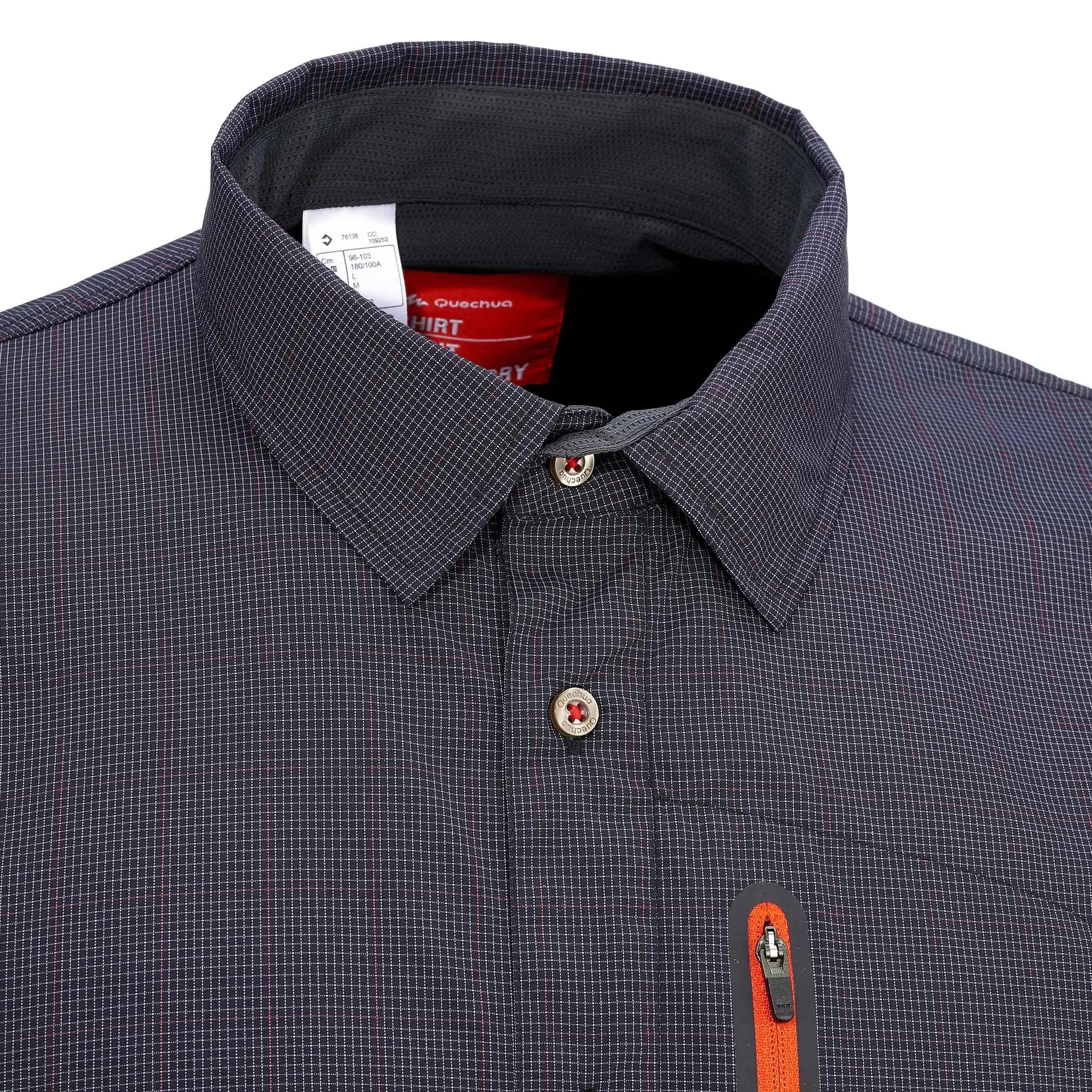 Arpenaz 500 Air Short-Sleeved Hiking Shirt - Grey 6/14