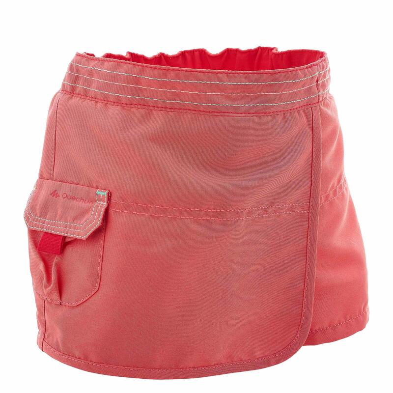 Jupe Short Randonnée Bébé Hike 100 Rose