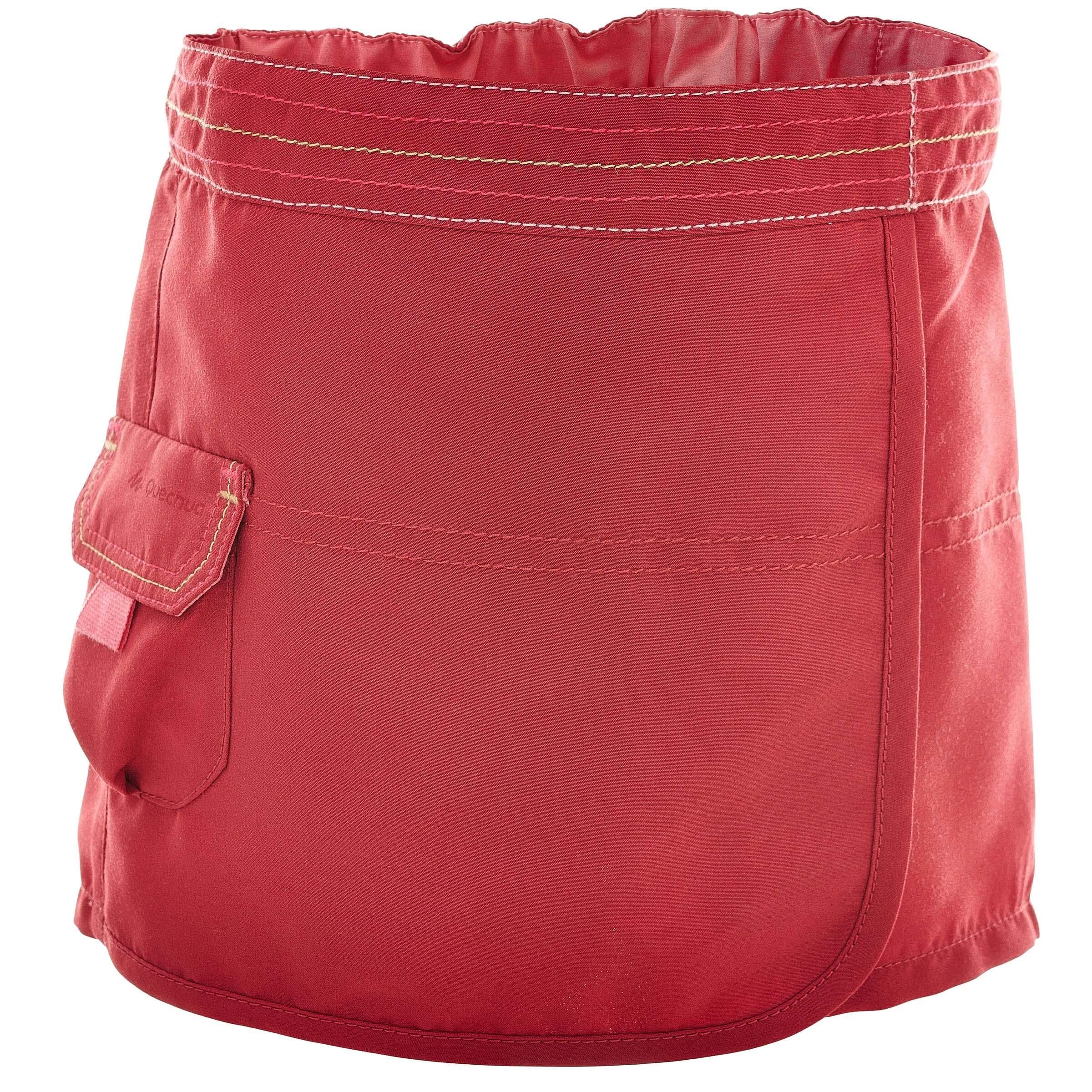 QUECHUA Babies' Hike 100 Hiking Skort Red