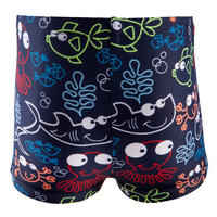 BABY / KIDS' SWIMMING BOXERS - BLUE FISH PRINT