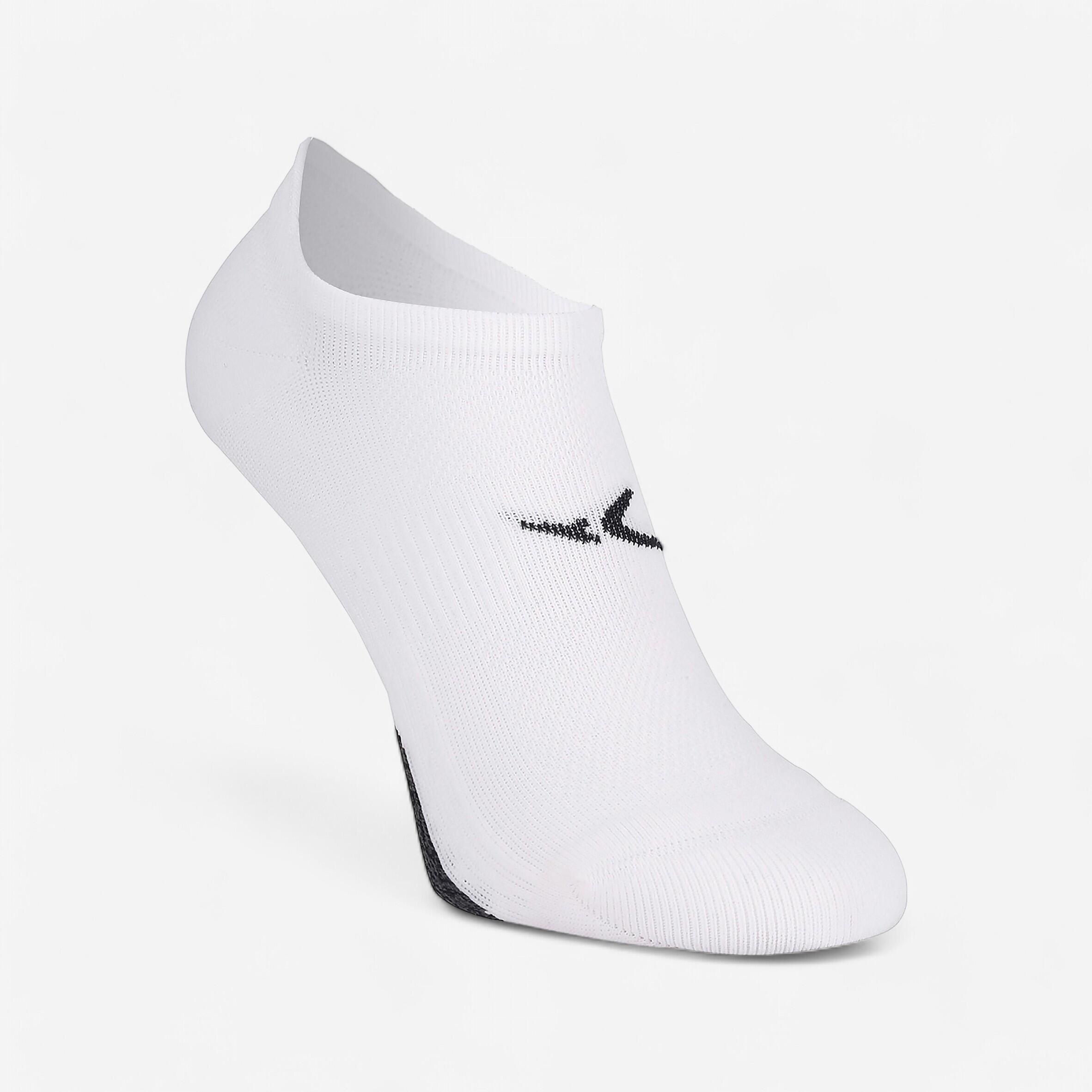 DOMYOS Invisible Fitness Cardio Training Socks Twin-Pack - White