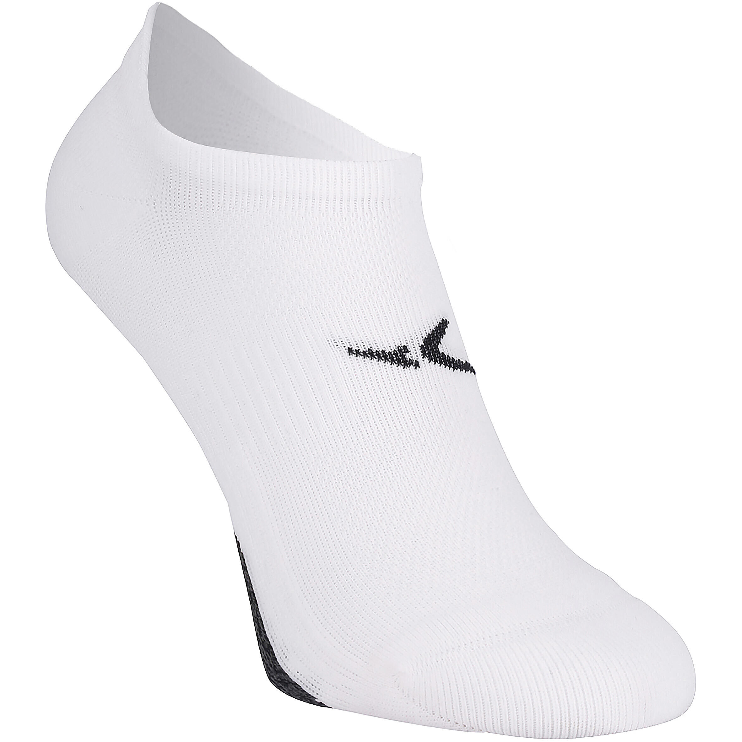 DOMYOS Invisible Fitness Cardio Training Socks Twin-Pack - White