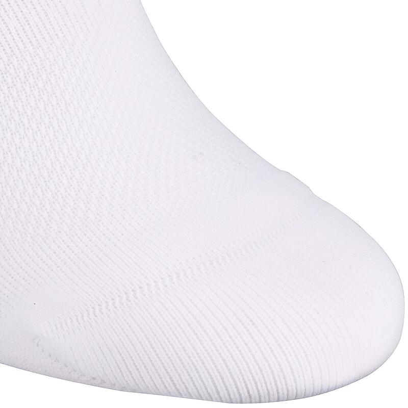 Calcetines fitness invisibles tobilleros Adulto Domyos blanco Pack 2