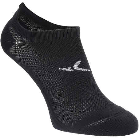 Chaussettes invisibles fitness  cardio training x2 noir