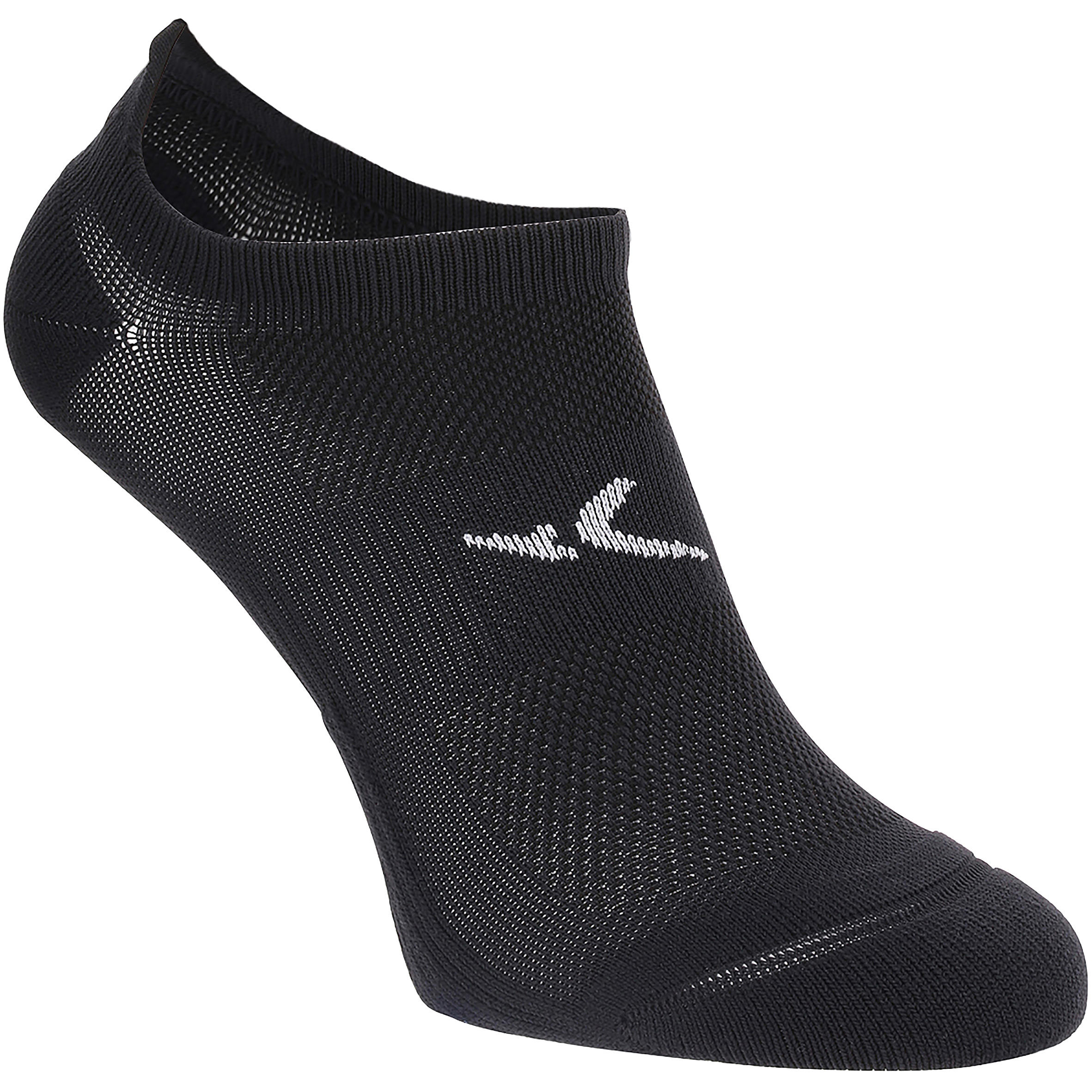 Invisible Fitness Cardio Training Socks Twin-Pack - Black 1/6