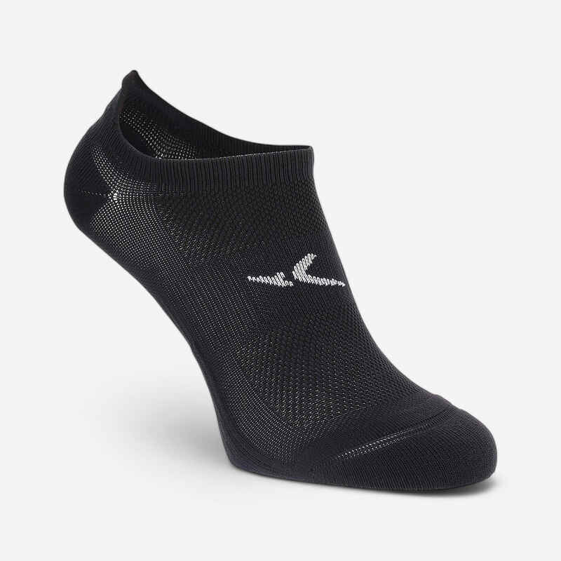 Sportsocken Invisible Fitness Cardio 2er-Pack Invisible schwarz