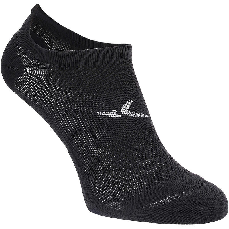 Chaussettes invisibles fitness cardio training x2 noir