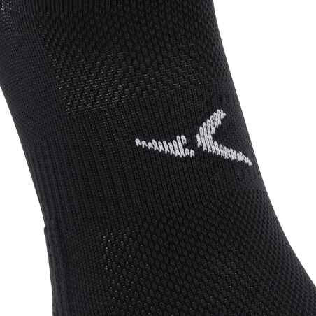 2 ζεύγη αόρατες κάλτσες για προπόνηση Fitness Cardio - Μαύρες
